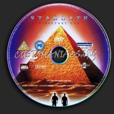 Stargate - Directors Cut dvd label