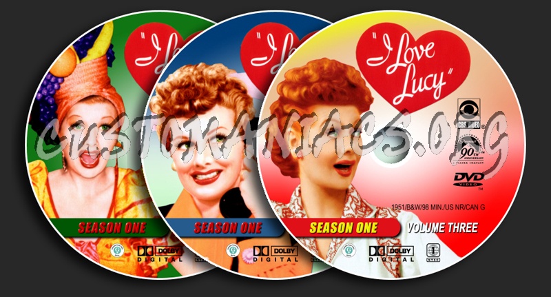 I Love Lucy Season 1 dvd label