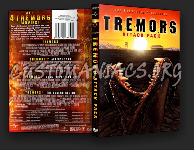 Tremors Complete Collection Attack Pack dvd cover