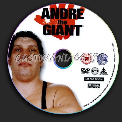 WWE Andre The Giant dvd label