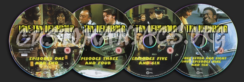 Love Thy Neighbour - Series 3 dvd label
