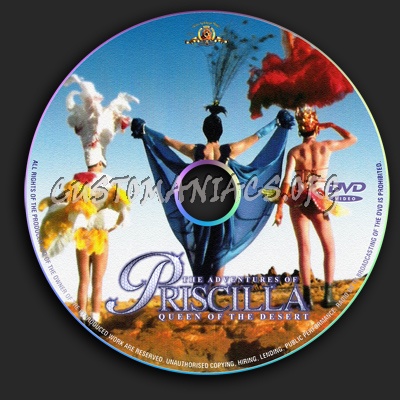 The Adventures Of Priscilla Queen Of The Desert dvd label