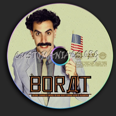 Borat dvd label