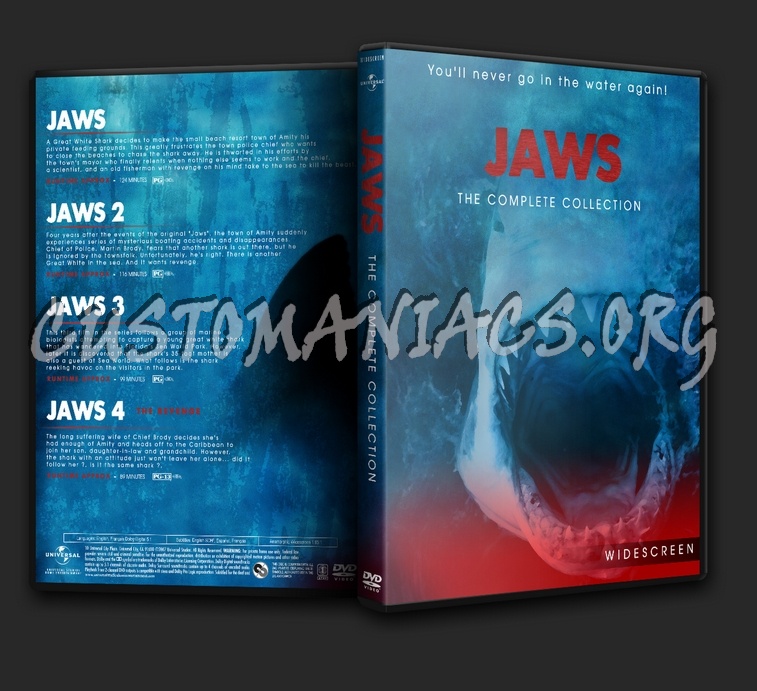 Jaws - Modern dvd cover