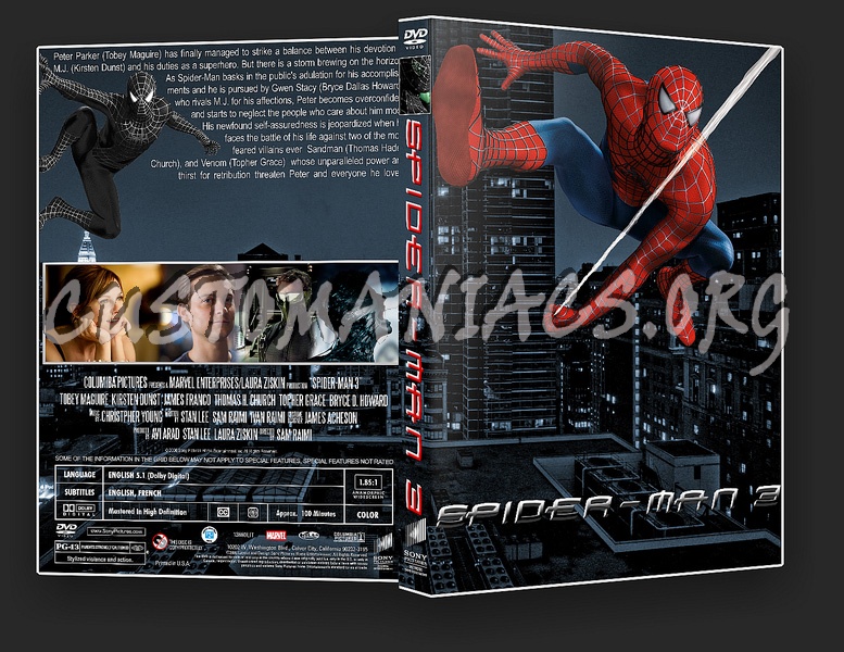 Spider-Man 3 dvd cover