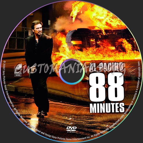 88 Minutes dvd label