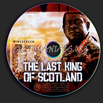 The Last King Of Scotland dvd label