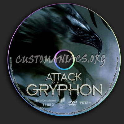Attack Of The Gryphon dvd label