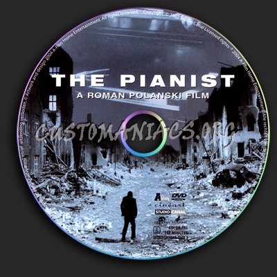 The Pianist dvd label