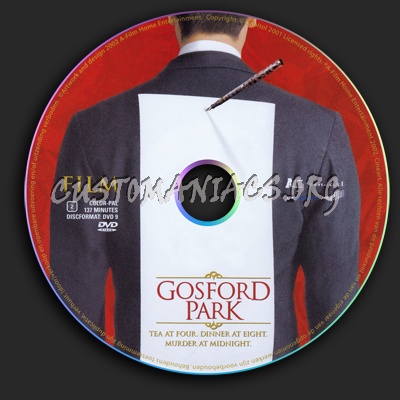 Gosford Park dvd label