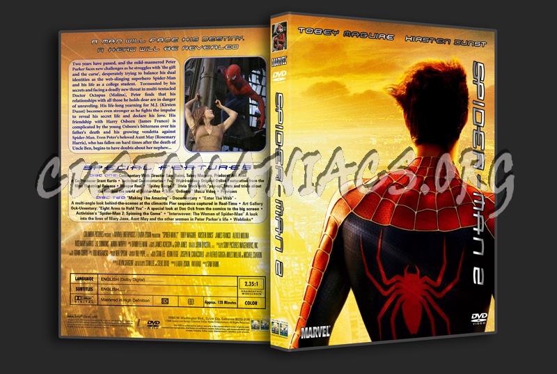 Spider-Man 2 dvd cover