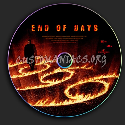End Of Days dvd label