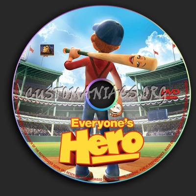 Everyones Hero dvd label