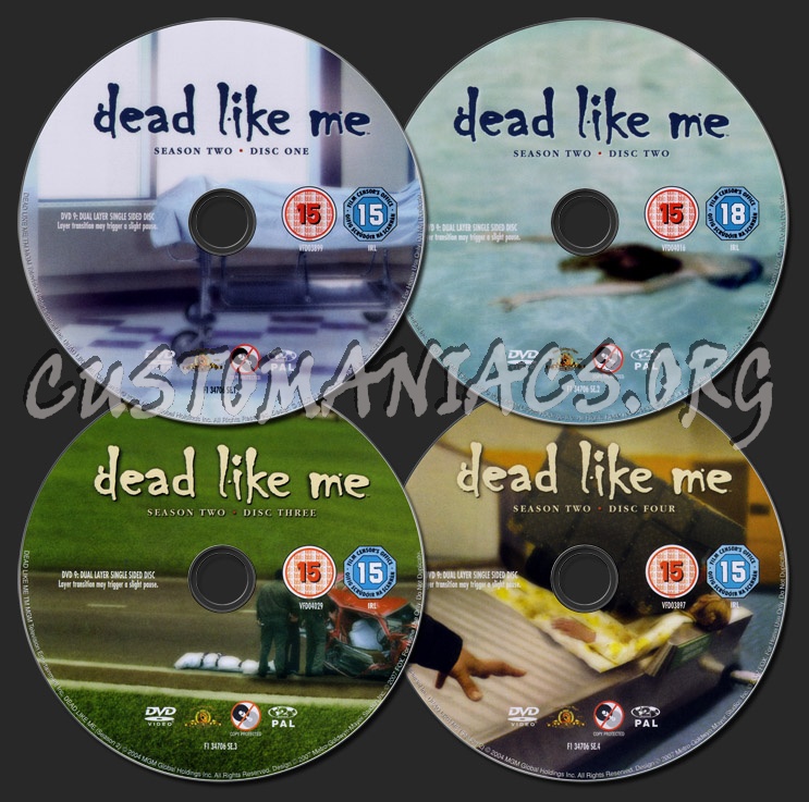 Dead Like Me Season 2 dvd label