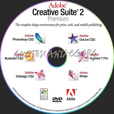 Adobe dvd label