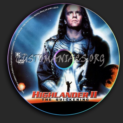 Highlander II - The Quickening dvd label