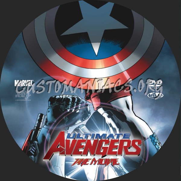 Ultimate Avengers dvd label