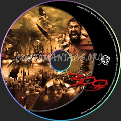 300 Spartans dvd label