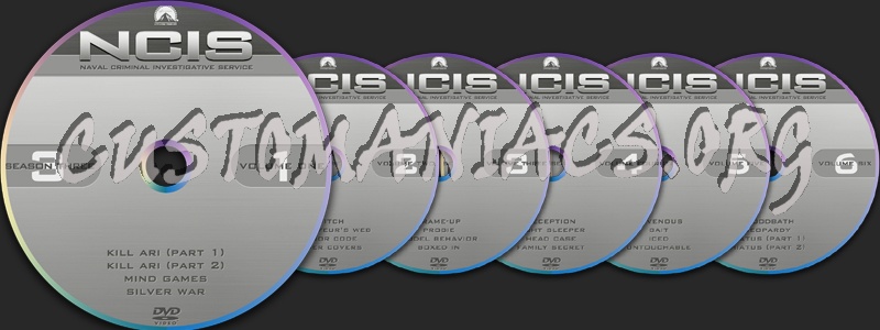Ncis 3-1 dvd label