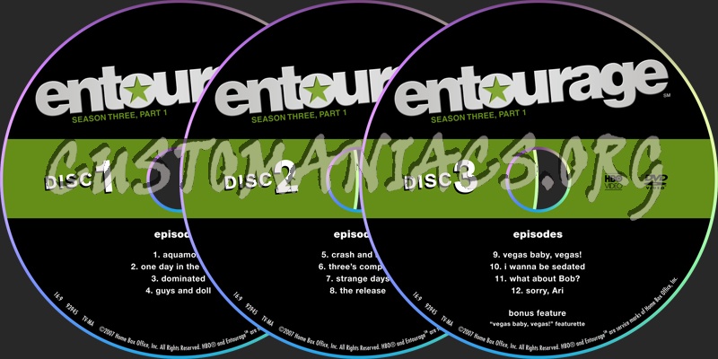 Entourage S3 dvd label
