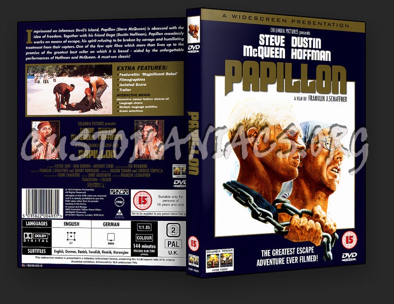 Papillon dvd cover