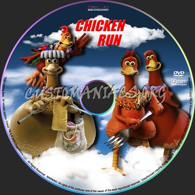 Chicken Run dvd label