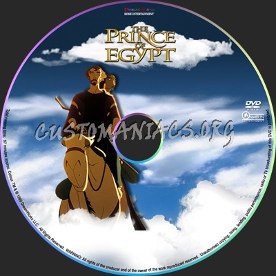 Prince of Egypt dvd label