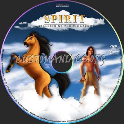 Spirit Stallion of the Cimarron dvd label