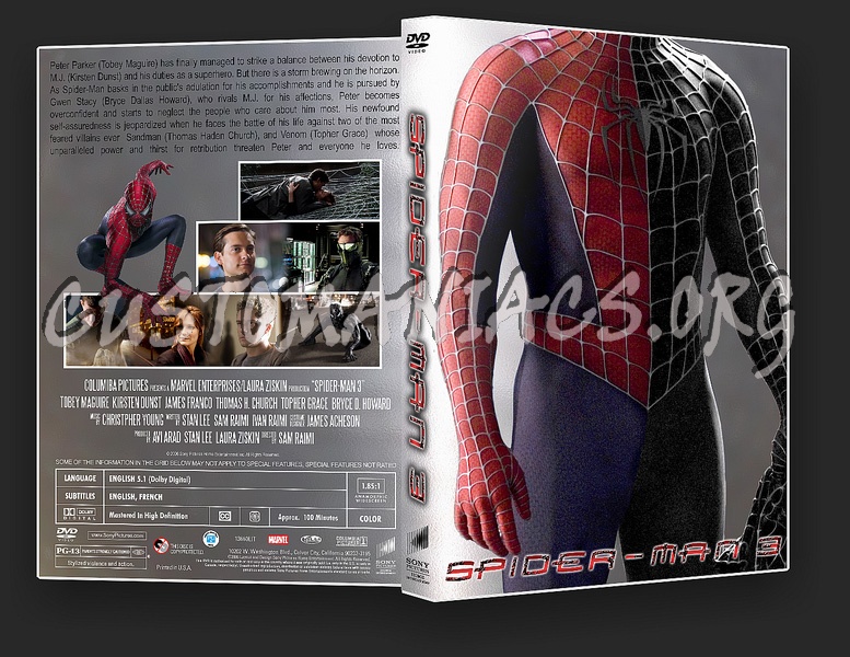 Spider-Man 3 dvd cover