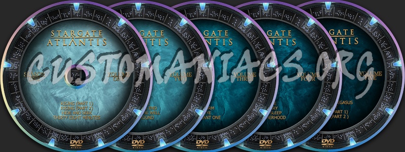 Stargate Atlantis dvd label