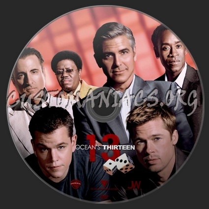 Ocean's 13 dvd label