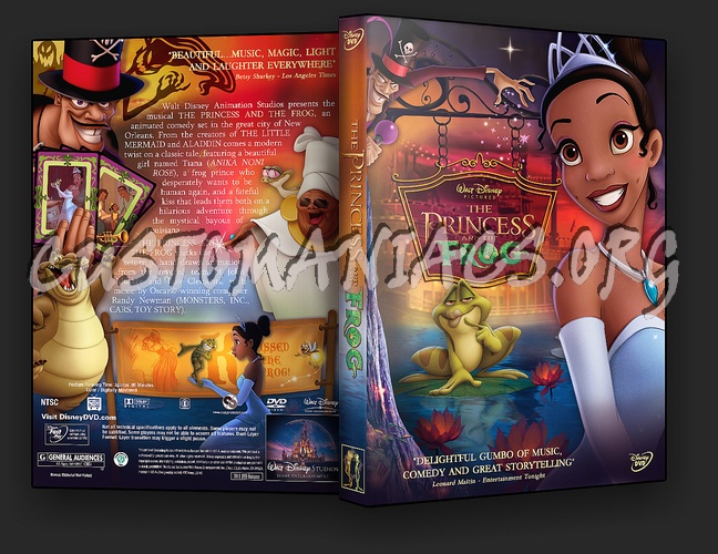 The Princess And The Frog dvd cover