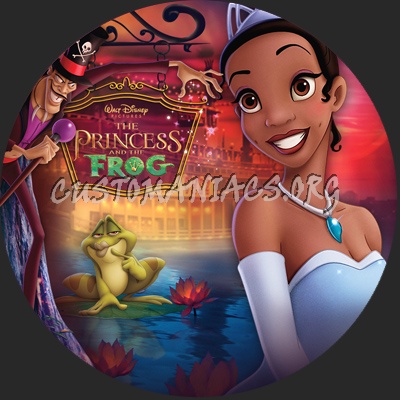 The Princess And The Frog dvd label