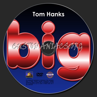 Big dvd label