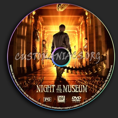 Night At The Museum dvd label