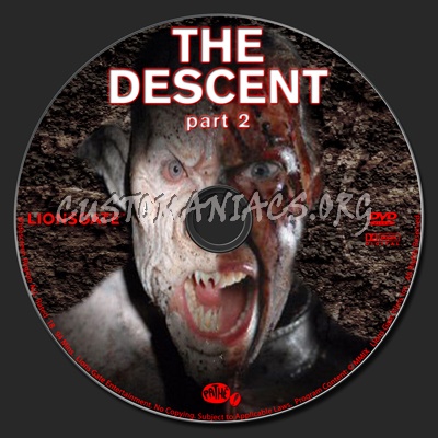 The Descent Part 2 dvd label