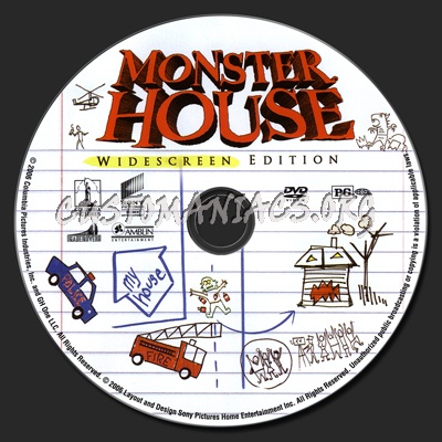 Monster House dvd label