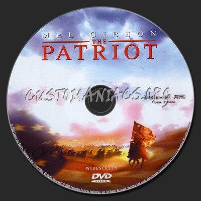 The Patriot dvd label