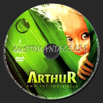 Arthur And The Invisibles dvd label