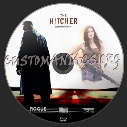 The Hitcher dvd label