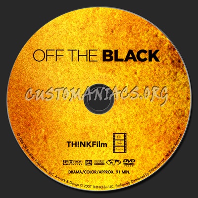 Off The Black dvd label