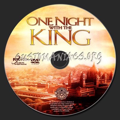 One Night With The King dvd label