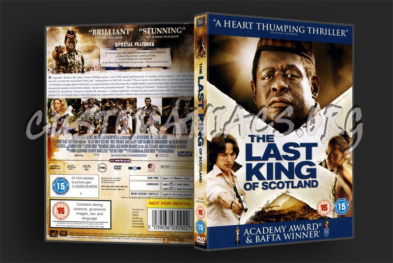 The Last King Of Scotland dvd cover