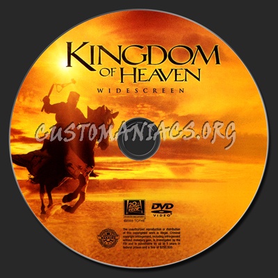 Kingdom Of Heaven dvd label