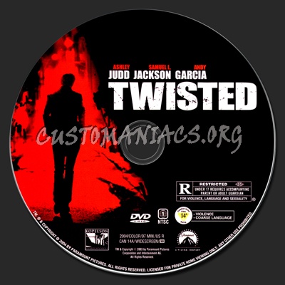 Twisted dvd label