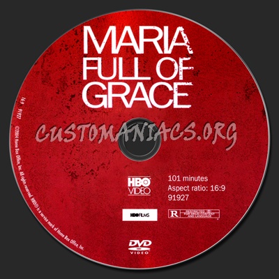 Maria Full Of Grace dvd label