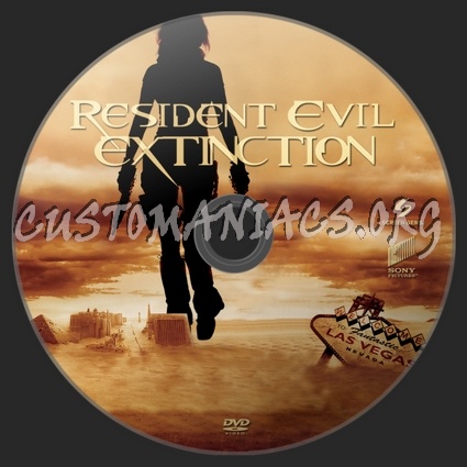 Resident Evil Extinction dvd label