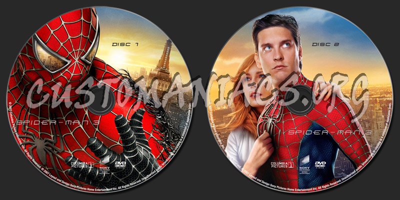 Spider-Man dvd label