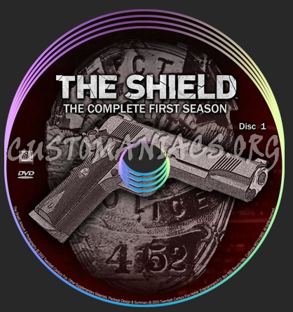 The Shield dvd label