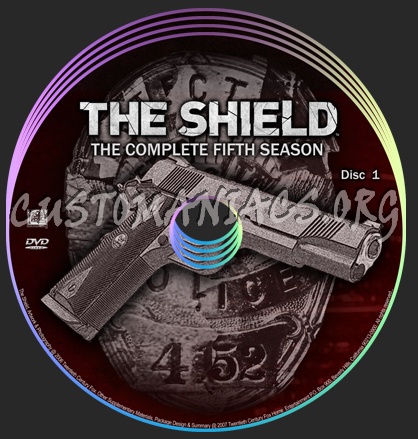 The Shield dvd label